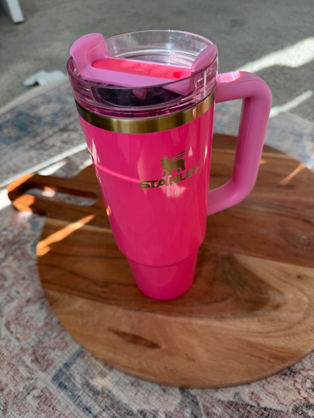 Stanley Pink Insulated Travel Mug with Handle - Picture 6 of 15